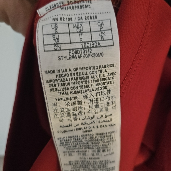 Red and Black Lace Short Dress size Medium - Picture 4 of 4